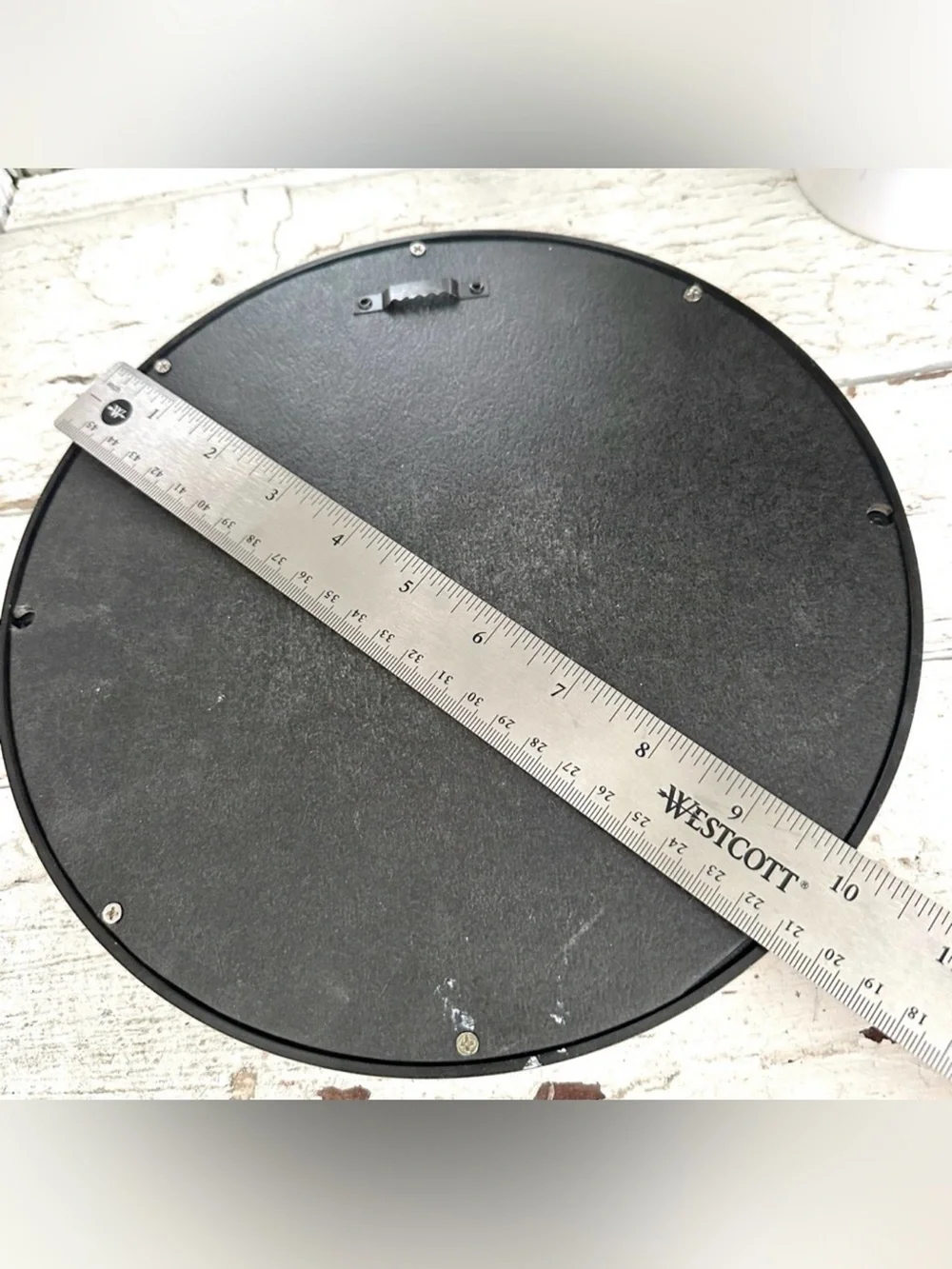 Gray Sunburst Starburst Round Circle Wall Hanging Mirror Lightweight 10” Boho